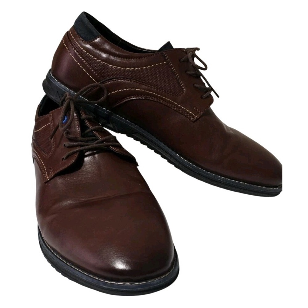Gatsby Mens Shoes Size 15 B Brown Leather Lace UP Oxford  Orthopedic Dress USA
